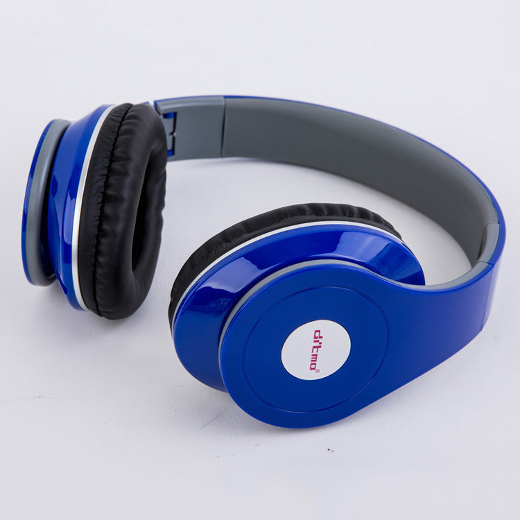 Heavy bass wired gaming headphones in blue, featuring noise isolation and comfortable design for immersive gaming experiences.
